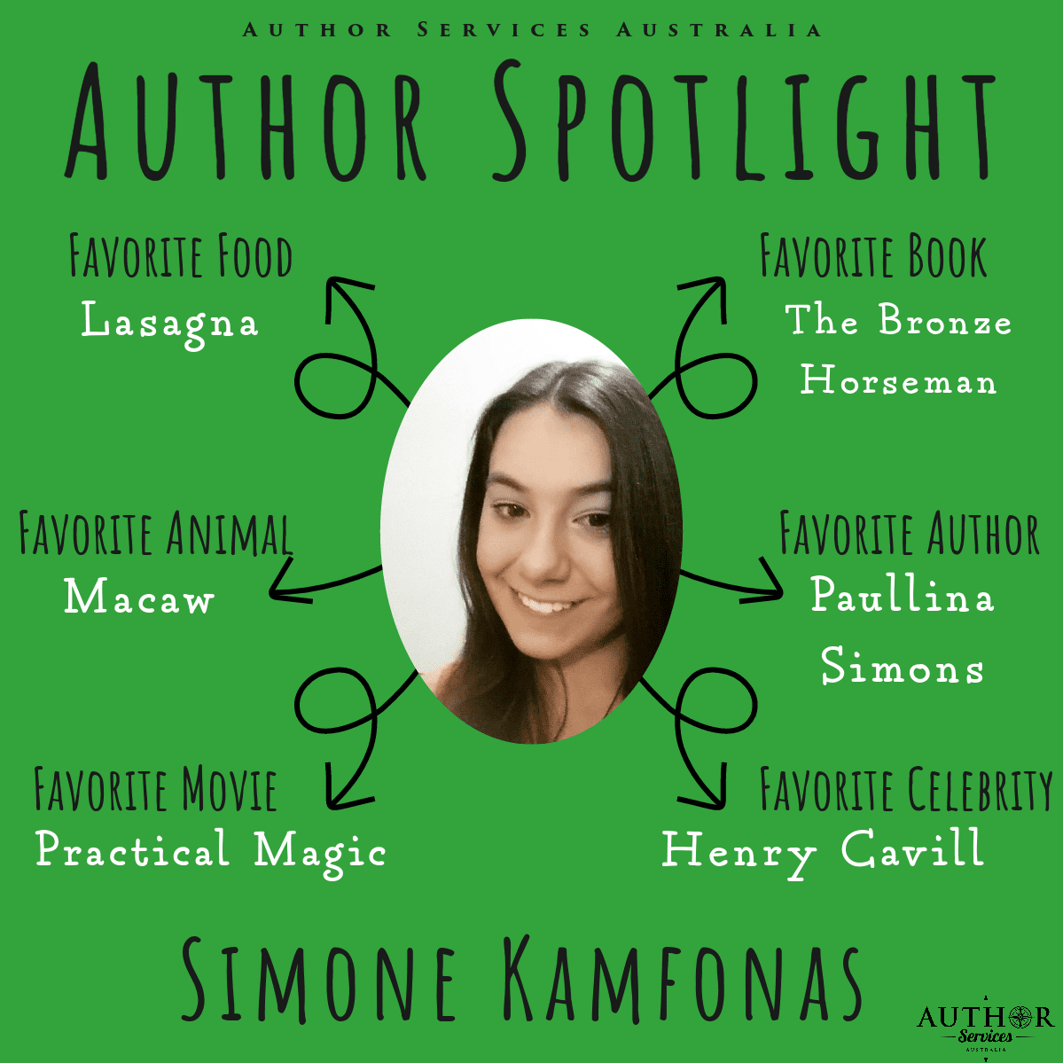 Author Simone Kamfonas Spotlight